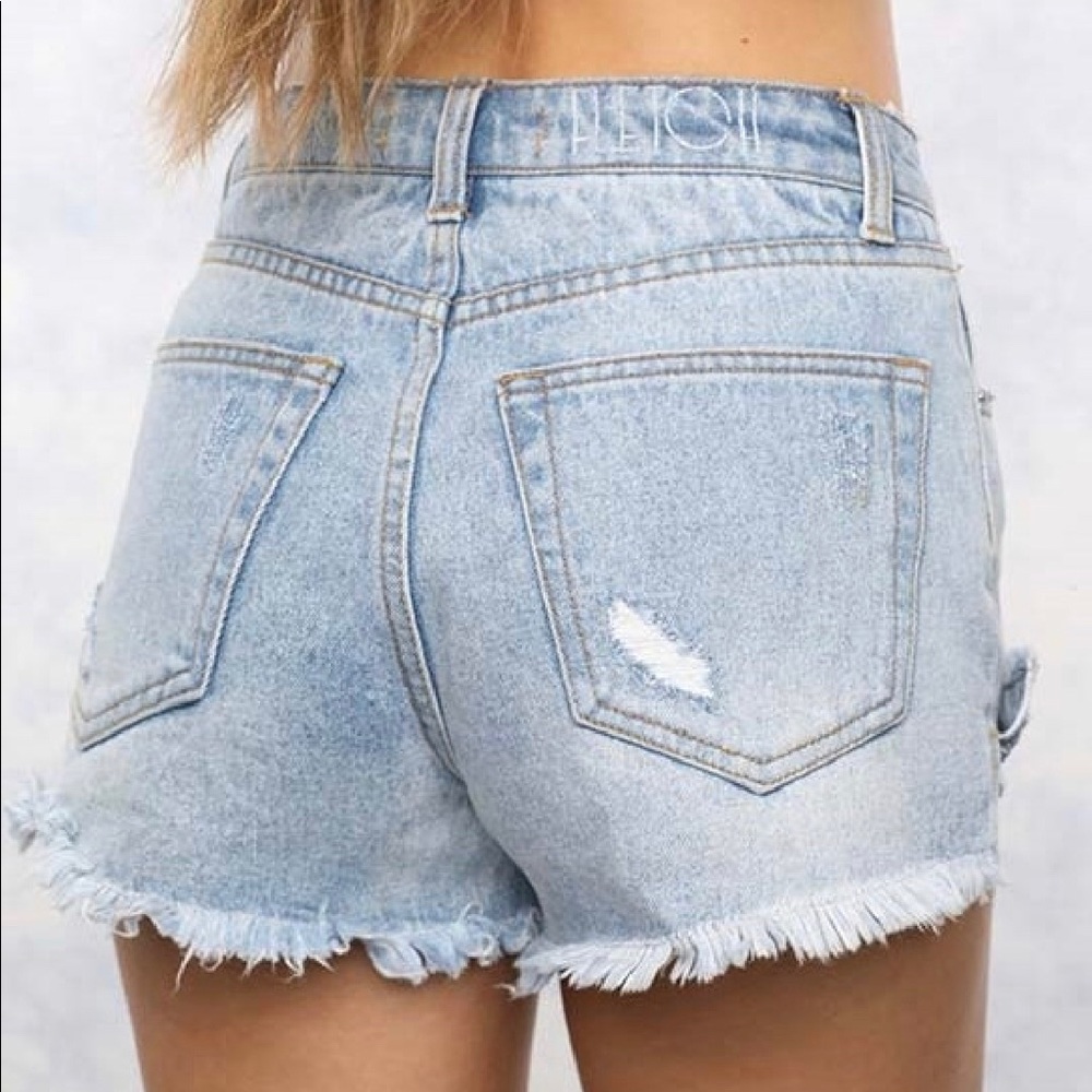 NWT ShopFletch Dallas Denim Shorts Size 26